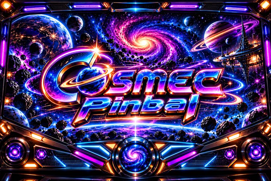 Cosmec pinball backglass